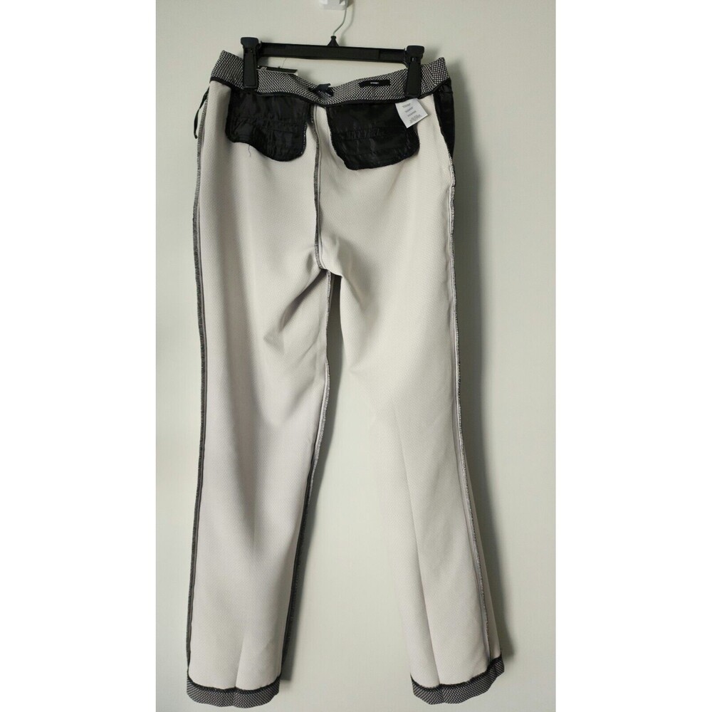 NWT Jones New York SYDNEY Womens Straight Leg Pants Sz 6 Classic Black Ivory JNY - Picture 4 of 8